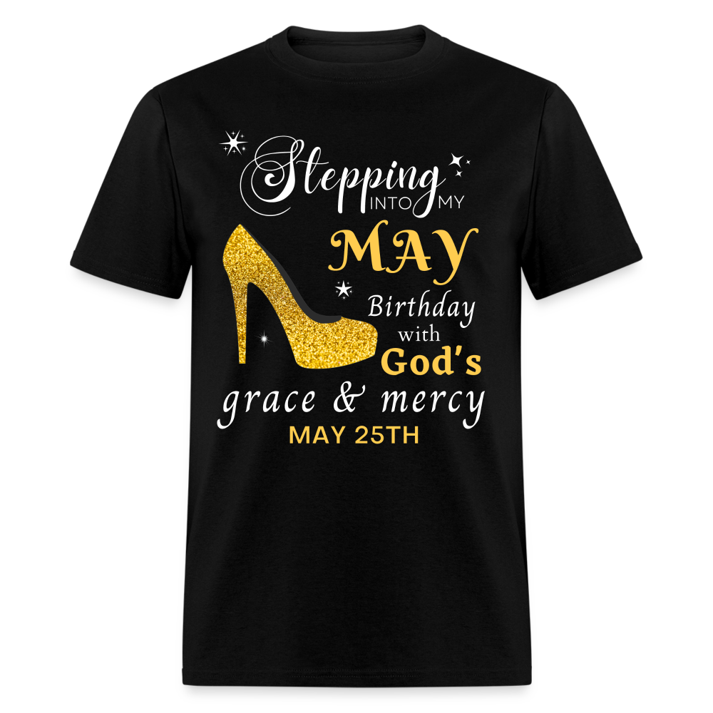 MAY 25TH GOD'S GRACE UNISEX SHIRT - black