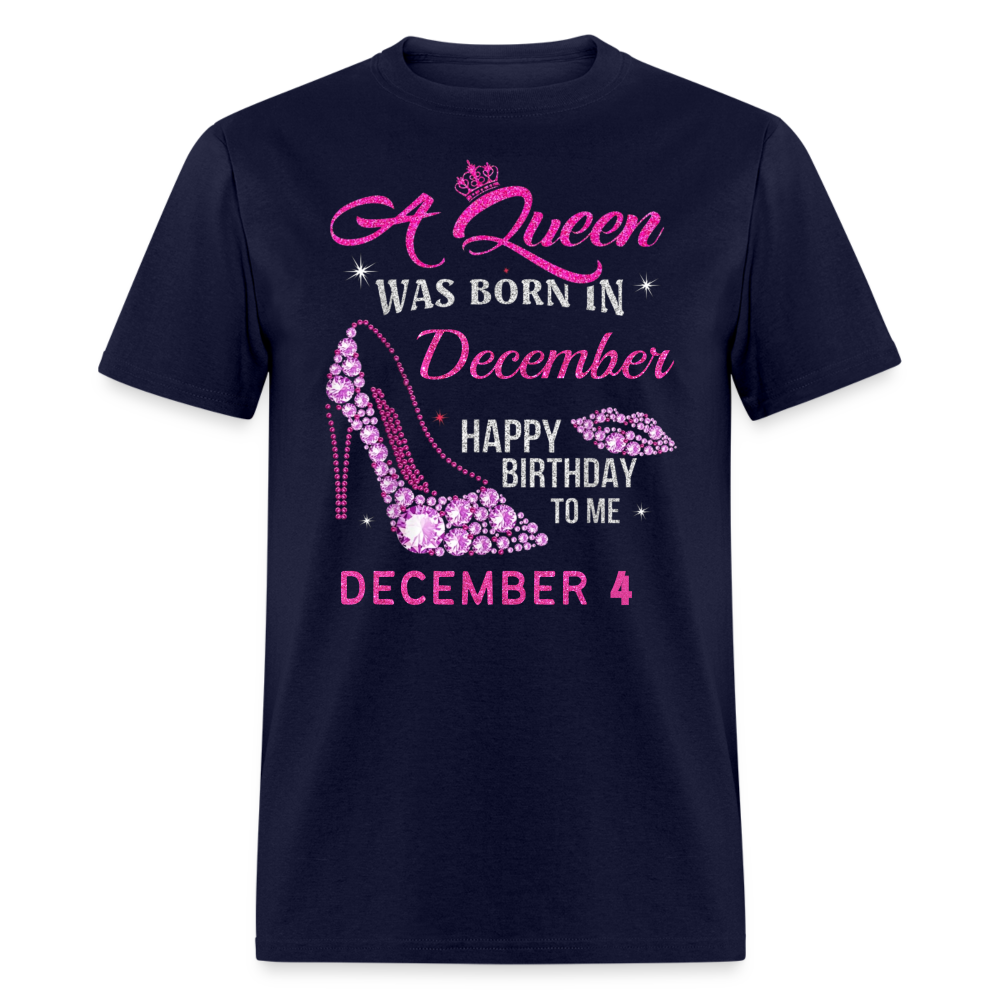 4TH DECEMBER QUEEN UNISEX SHIRT - navy