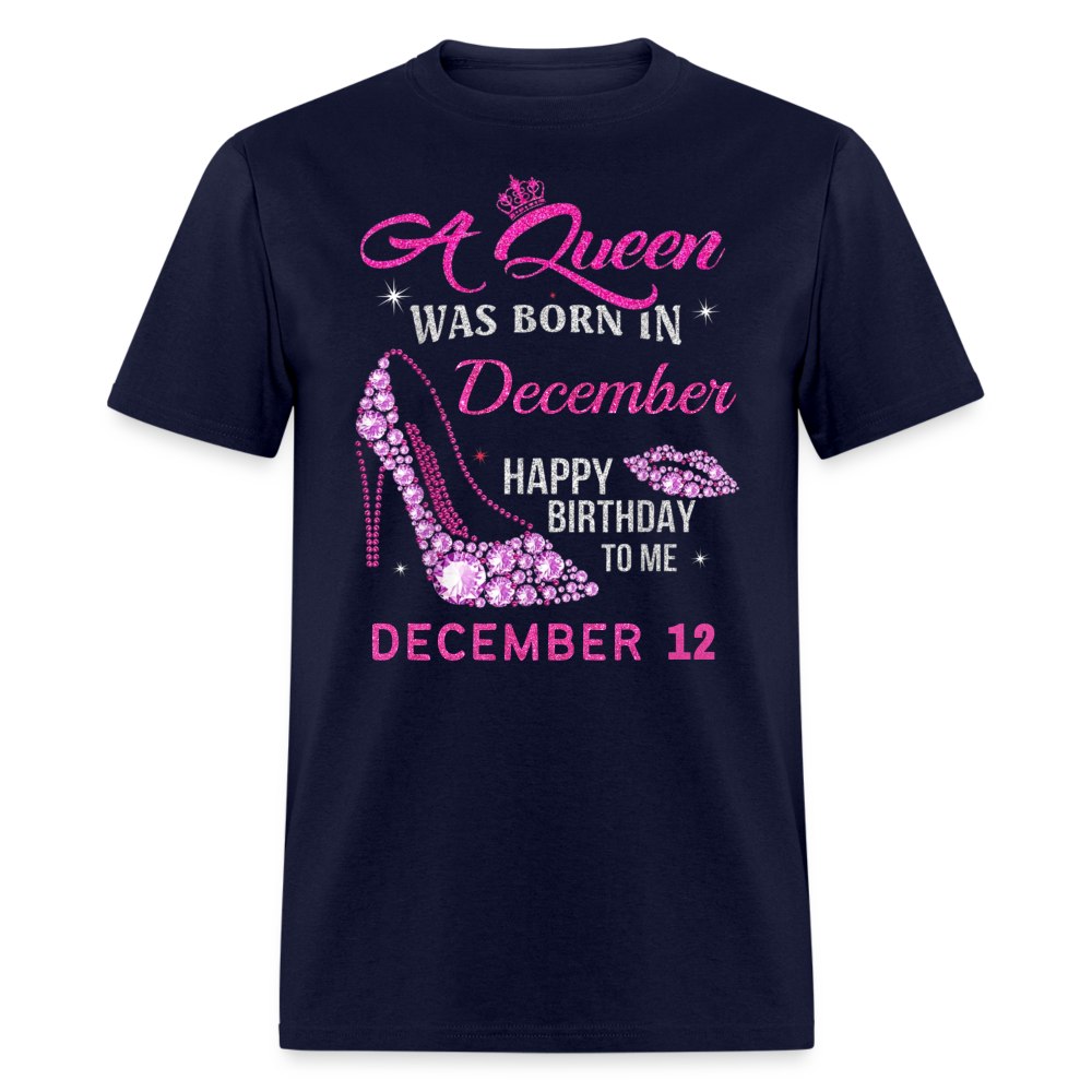 12TH DECEMBER QUEEN UNISEX SHIRT - navy