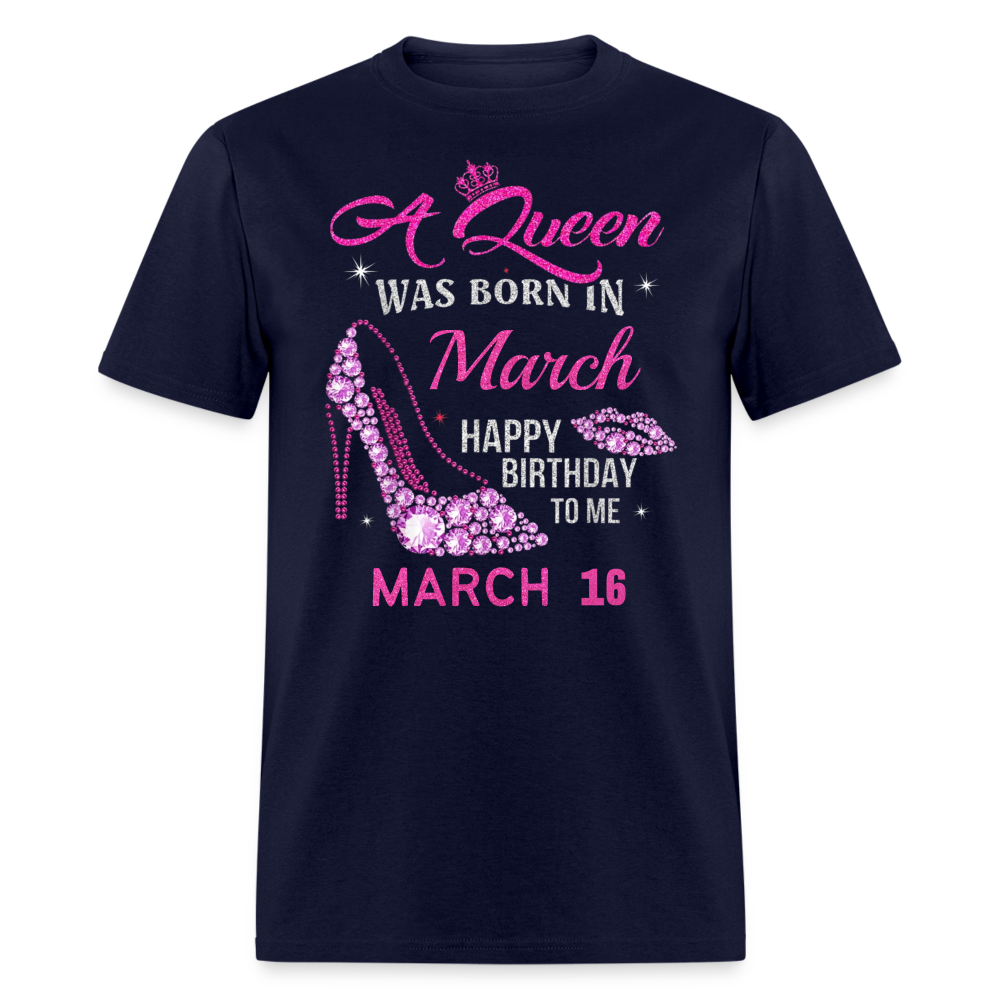 16TH MARCH QUEEN UNISEX SHIRT - navy