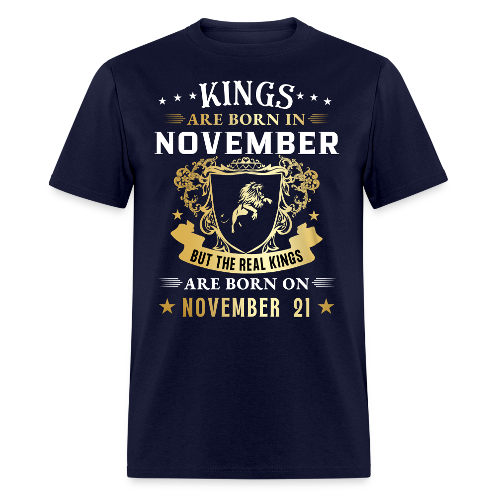 21ST NOVEMBER KING UNISEX SHIRT - navy