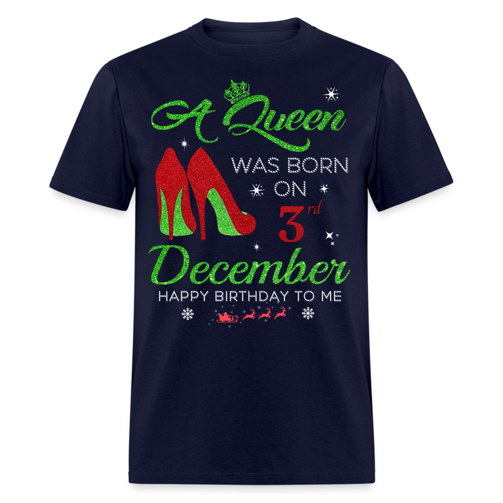 DECEMBER 3RD QUEEN SHIRT - navy