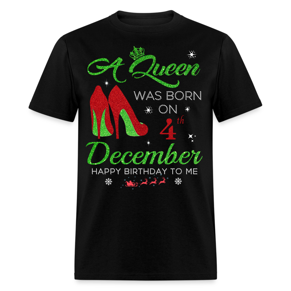 DECEMBER 4TH QUEEN SHIRT - black