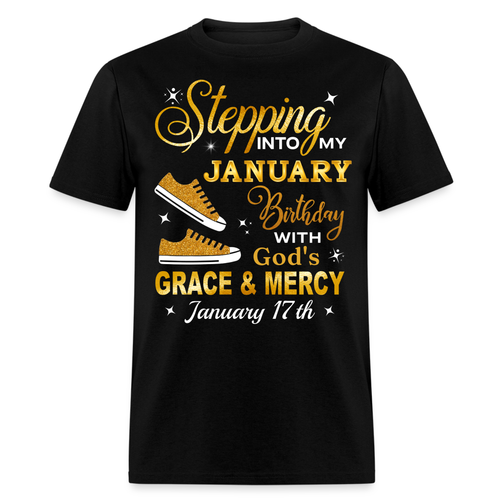 17TH JANUARY GOD'S GRACE SHIRT - black