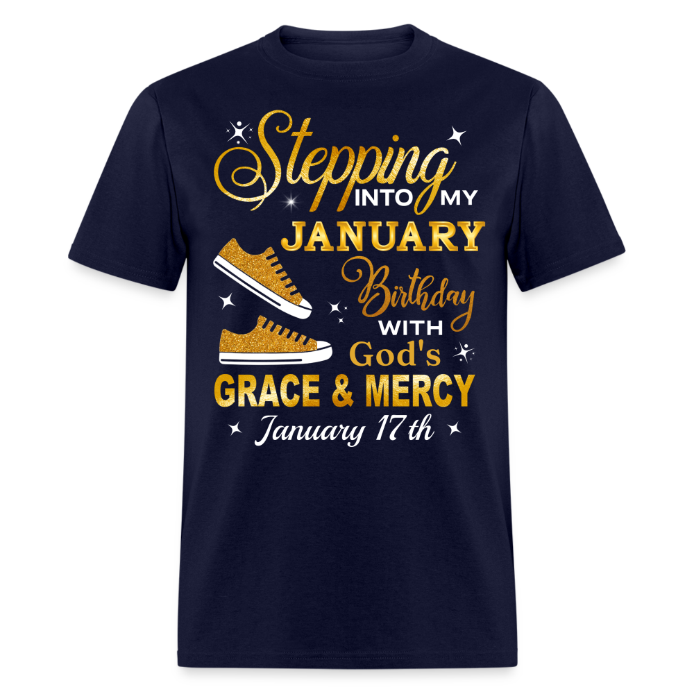 17TH JANUARY GOD'S GRACE SHIRT - navy