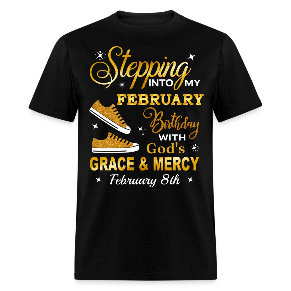8TH FEBRUARY GOD'S GRACE SHIRT - black