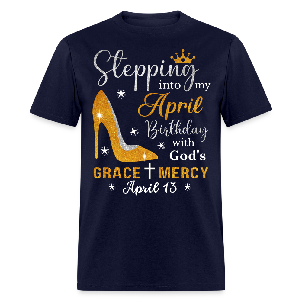 13TH APRIL GRACE AND MERCY UNISEX SHIRT - navy