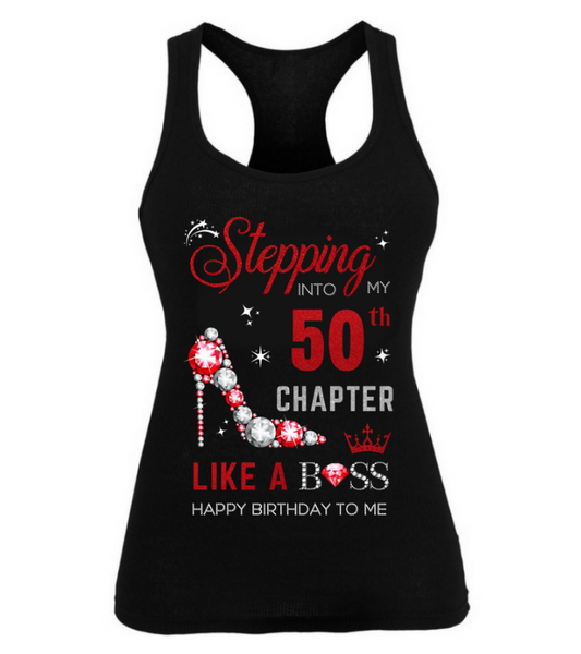 STEPPING INTO MY 50TH CHAPTER WOMEN'S TANK TOP