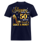 STEPPING INTO MY 50TH UNISEX SHIRT