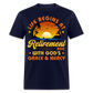 LIFE BEGINS AT RETIREMENT AGE WITH GOD'S GRACE & MERCY SHIRT