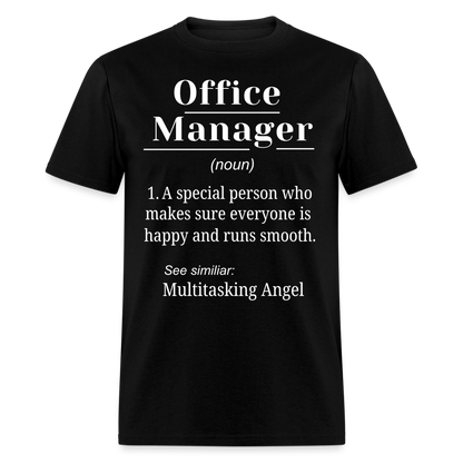 OFFICE MANAGER (MULTITASKING ANGEL) UNISEX T-SHIRT