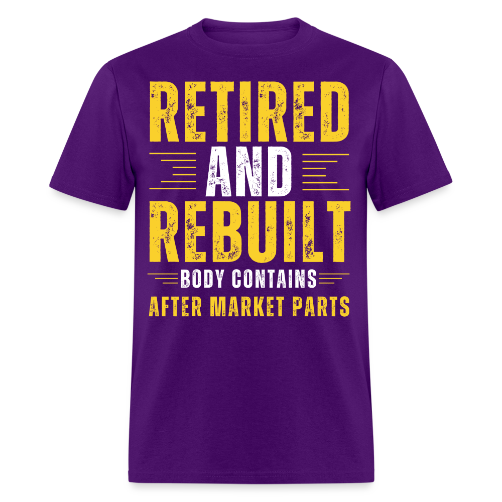 RETIRED AND REBUILT BODY CONTAINS AFTER MARKET PARTS SHIRT