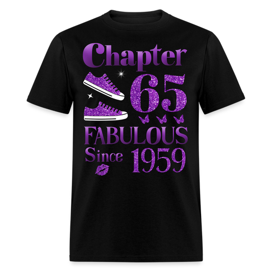 CHAPTER 65 FAB SINCE 1959 UNISEX SHIRT - black