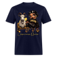 CAPRICORN QUEEN SUNSIGN UNISEX SHIRT - navy