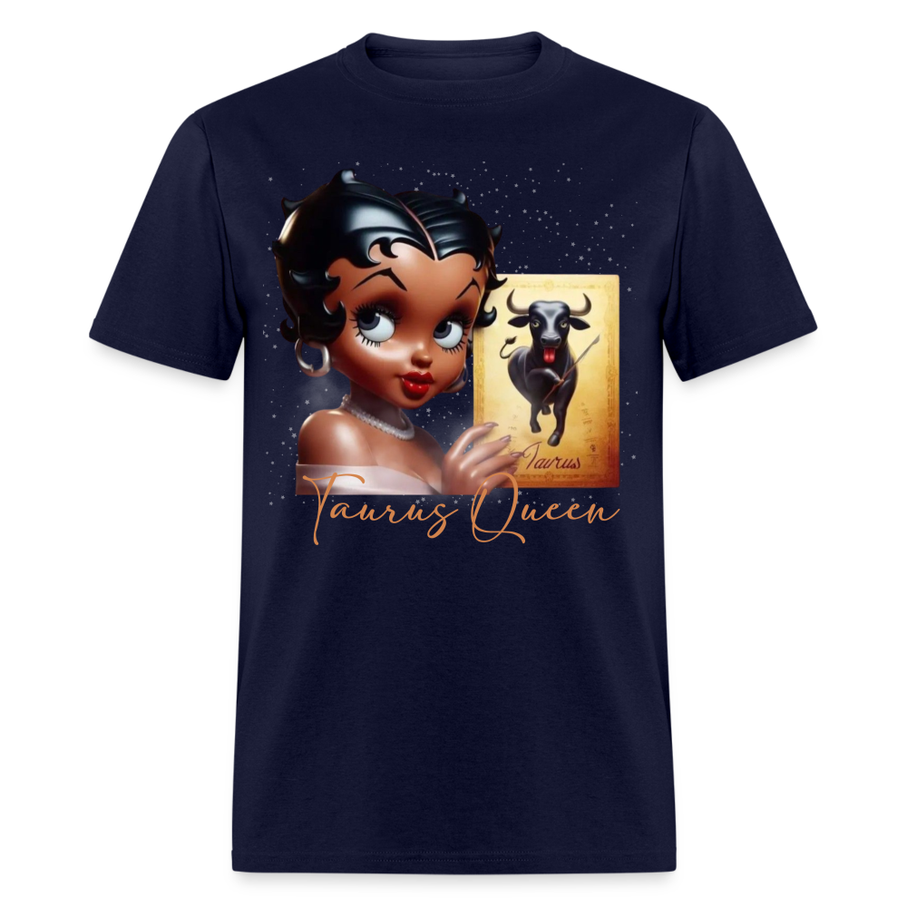 TAURUS QUEEN SUNSIGN UNISEX SHIRT - navy