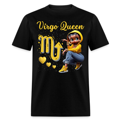 VIRGO QUEEN SUNSIGN UNISEX SHIRT - black