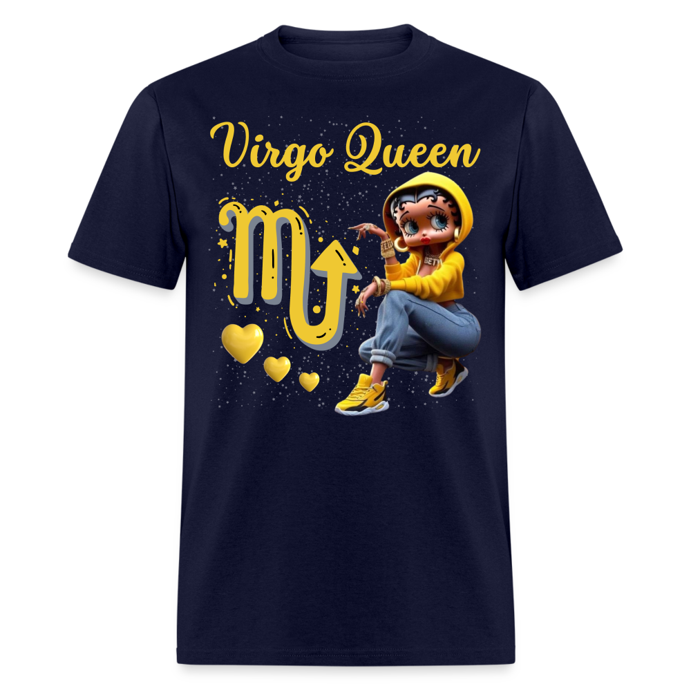 VIRGO QUEEN SUNSIGN UNISEX SHIRT - navy