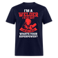 I'M A WELDER I'M SO HOT I CAN MELT METAL WHATS YOUR SUPERPOWER SHIRT - navy