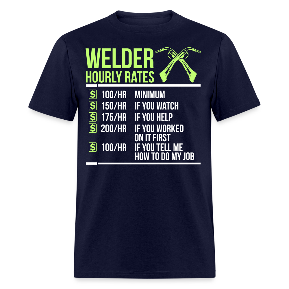 WELDER HOURLY RATES SHIRT - navy