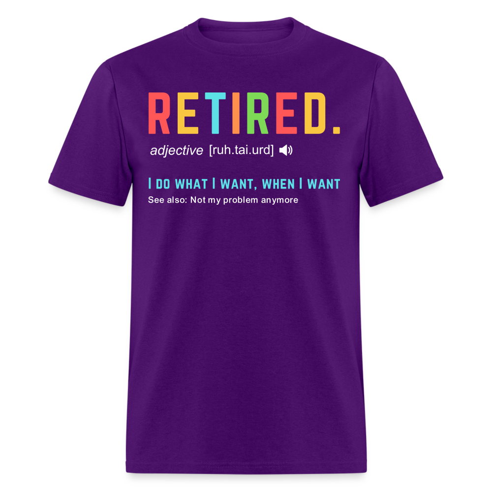 RETIRED SHIRT - purple