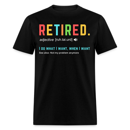 RETIRED SHIRT - black