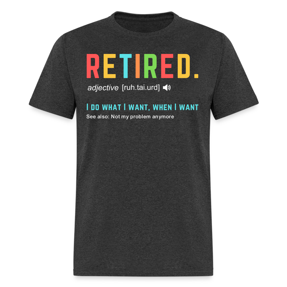 RETIRED SHIRT - heather black