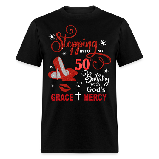 50TH BIRTHDAY WITH GOD'S GRACE & MERCY SHIRT