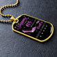 STEPPING INTO 65TH BIRTHDAY NECKLACE