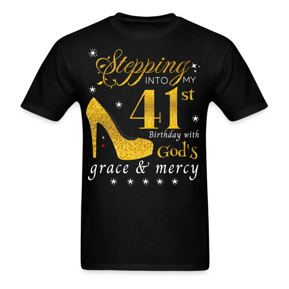 STEPPING 41 GOD'S GRACE UNISEX SHIRT - black
