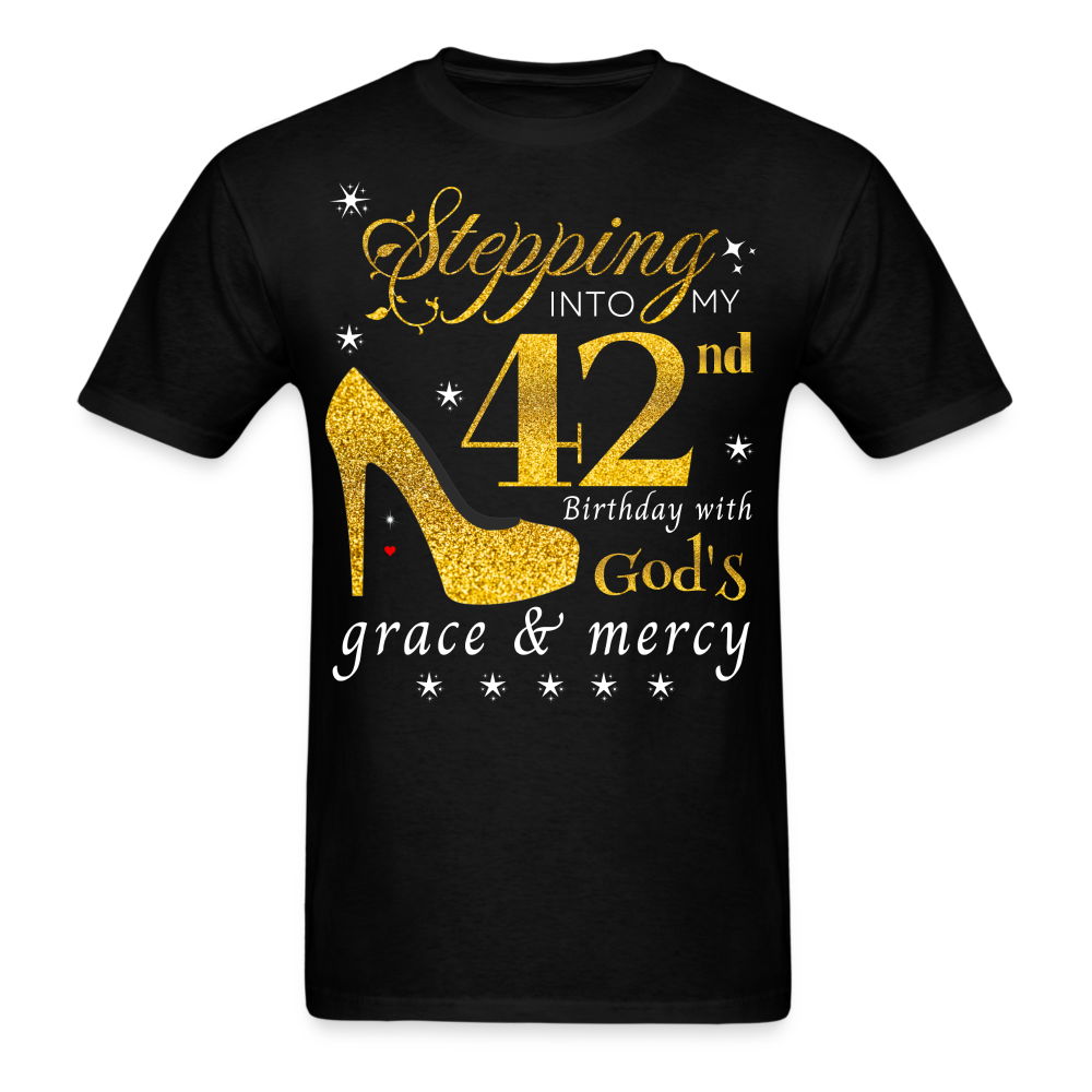 STEPPING 42 GOD'S GRACE UNISEX SHIRT - black