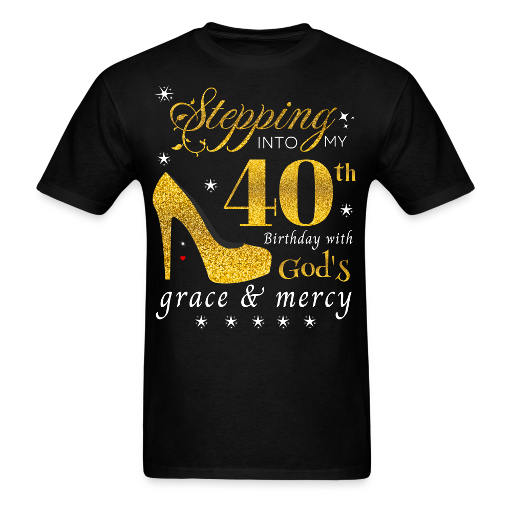 STEPPING 40 GOD'S GRACE UNISEX SHIRT - black