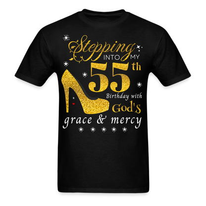 STEPPING 55 GOD'S GRACE UNISEX SHIRT - black