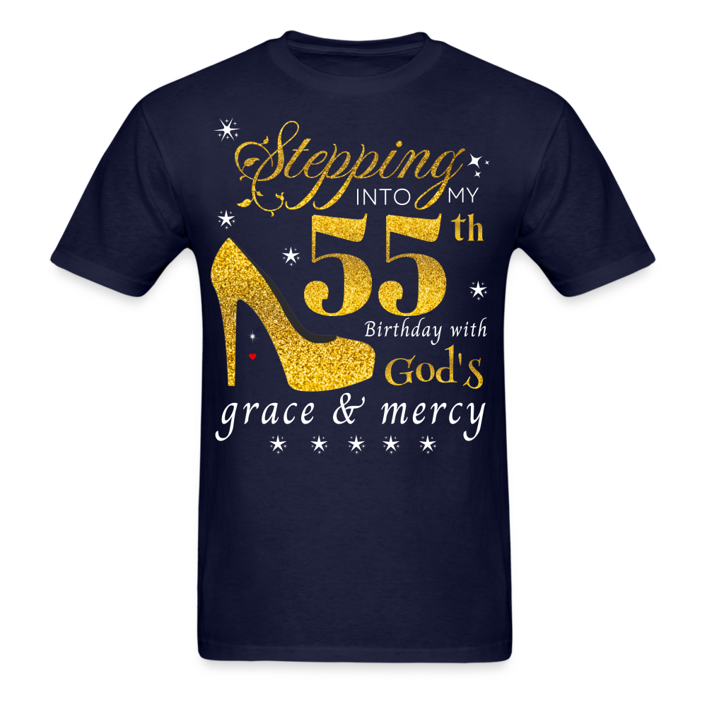 STEPPING 55 GOD'S GRACE UNISEX SHIRT - navy