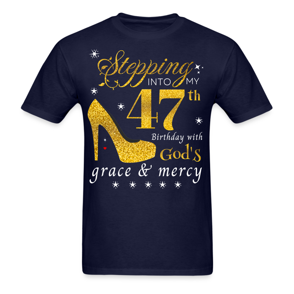 STEPPING 47 GOD'S GRACE UNISEX SHIRT - navy