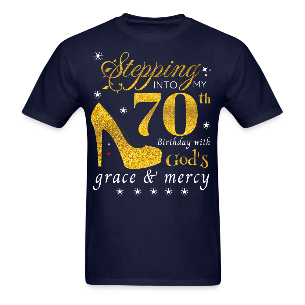 STEPPING 70 GOD'S GRACE UNISEX SHIRT - navy
