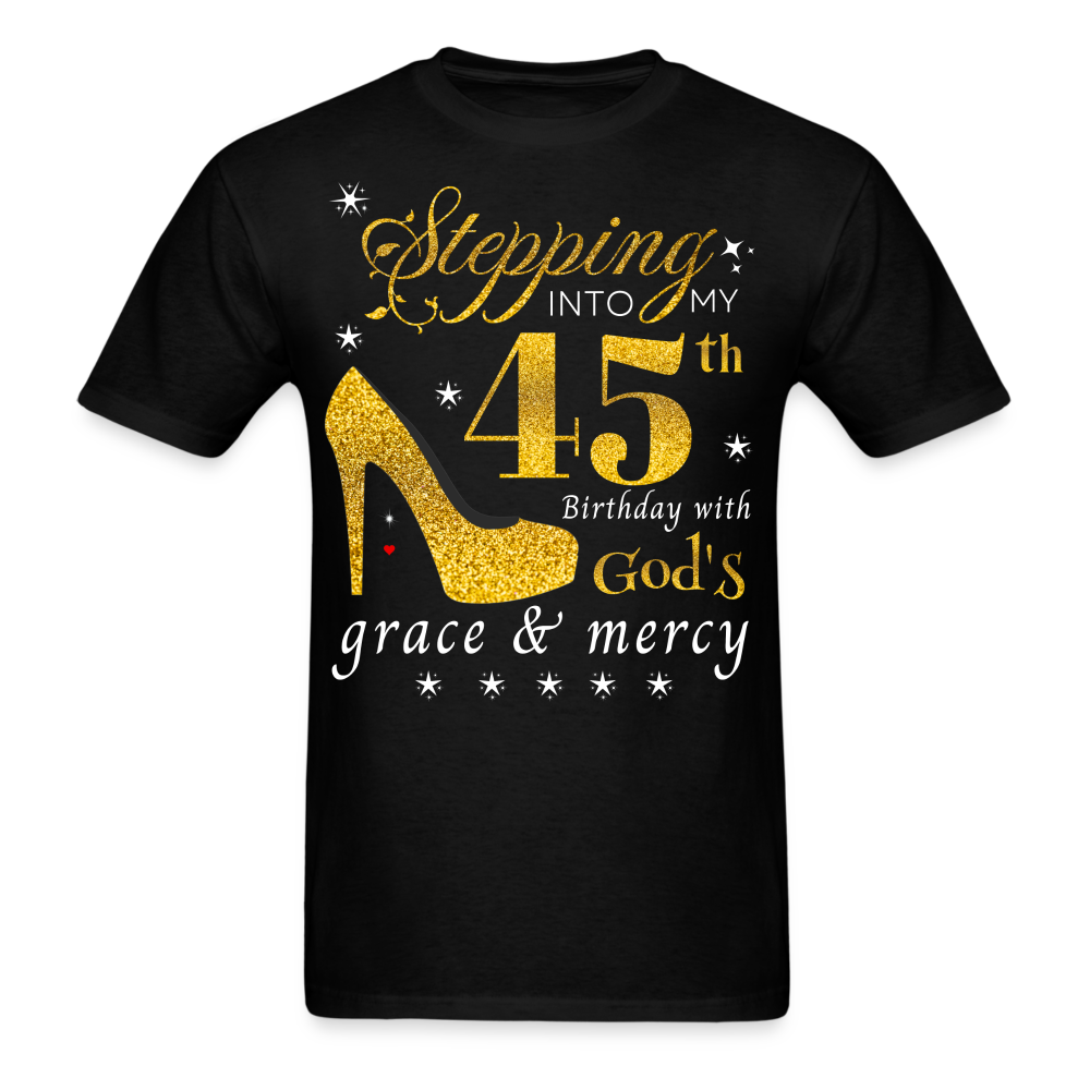 STEPPING 45 GOD'S GRACE UNISEX SHIRT - black