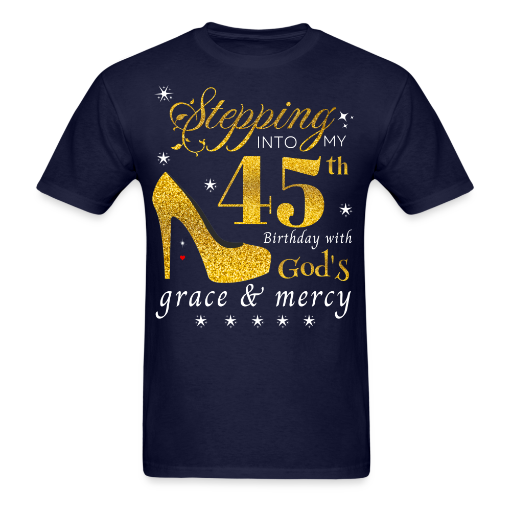 STEPPING 45 GOD'S GRACE UNISEX SHIRT - navy