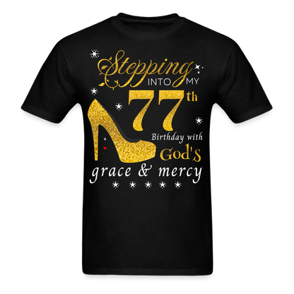 STEPPING 77 GOD'S GRACE UNISEX SHIRT - black