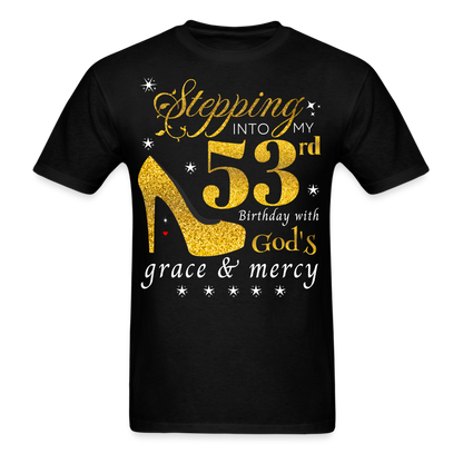 STEPPING 53 GOD'S GRACE UNISEX SHIRT - black