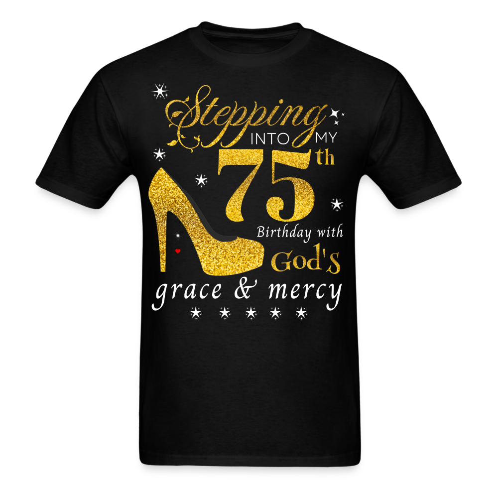 STEPPING 75 GOD'S GRACE UNISEX SHIRT - black