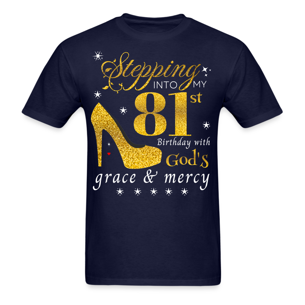 STEPPING 81 GOD'S GRACE UNISEX SHIRT - navy