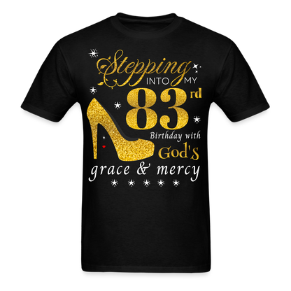 STEPPING 83 GOD'S GRACE UNISEX SHIRT - black