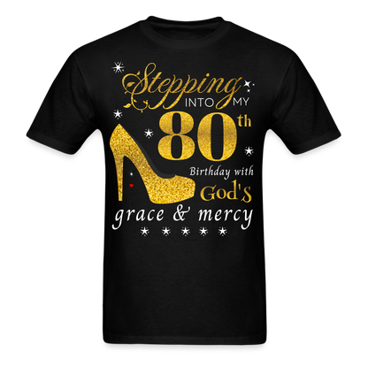 STEPPING 80 GOD'S GRACE UNISEX SHIRT - black