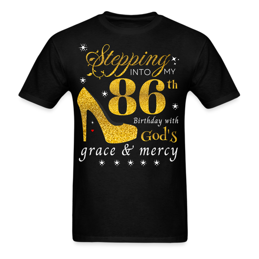 STEPPING 86 GOD'S GRACE UNISEX SHIRT - black