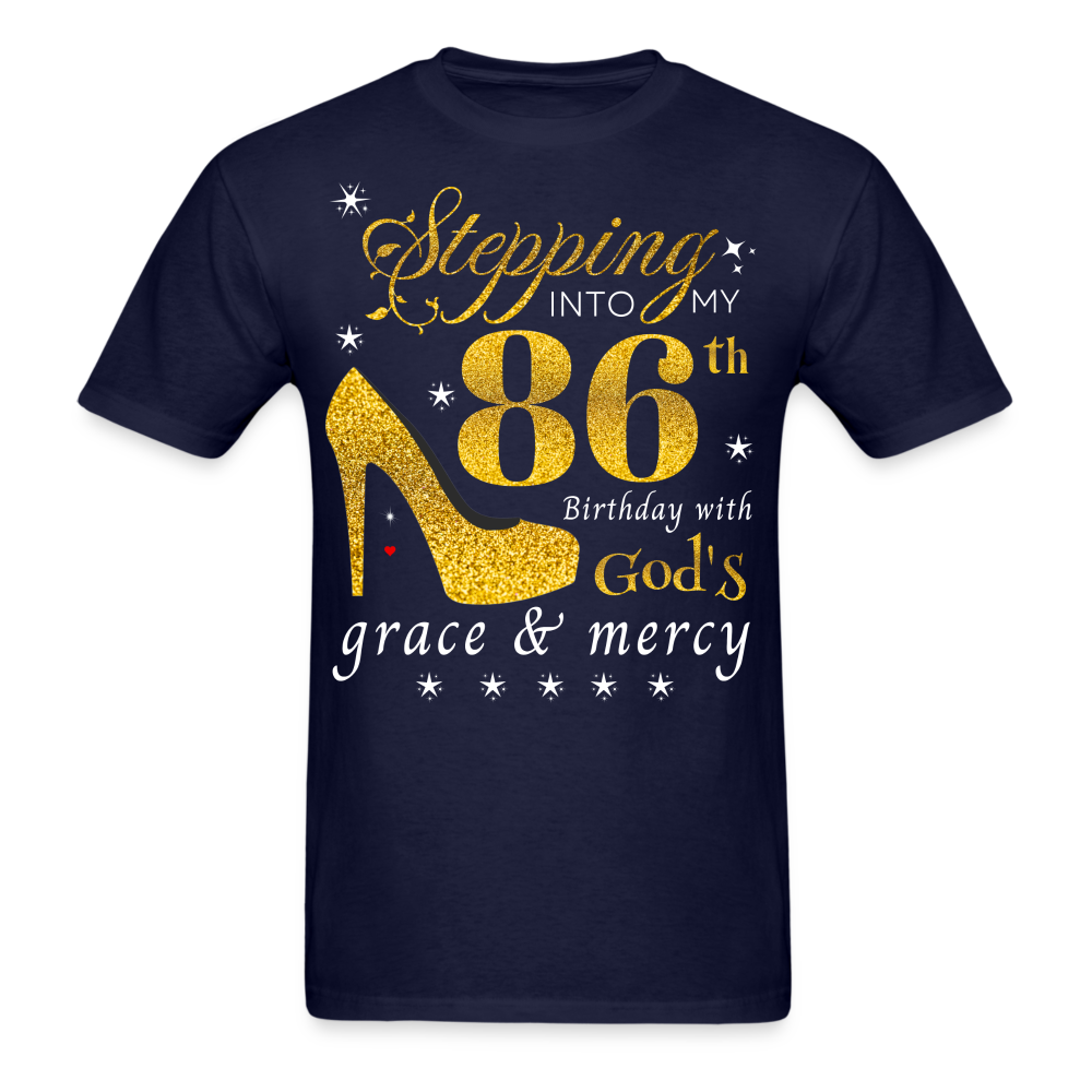 STEPPING 86 GOD'S GRACE UNISEX SHIRT - navy