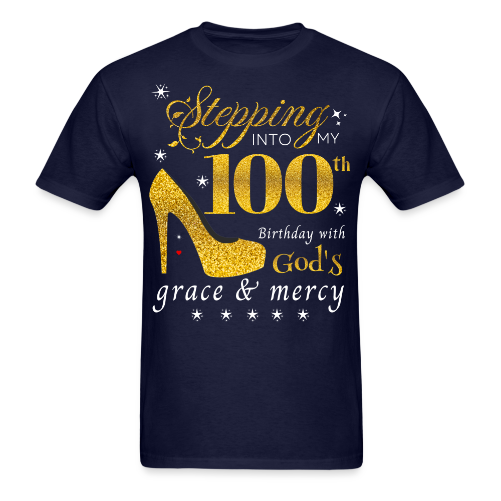 STEPPING 100 GOD'S GRACE UNISEX SHIRT - navy
