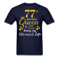 77TH QUEEN BLESSED UNISEX SHIRT - navy