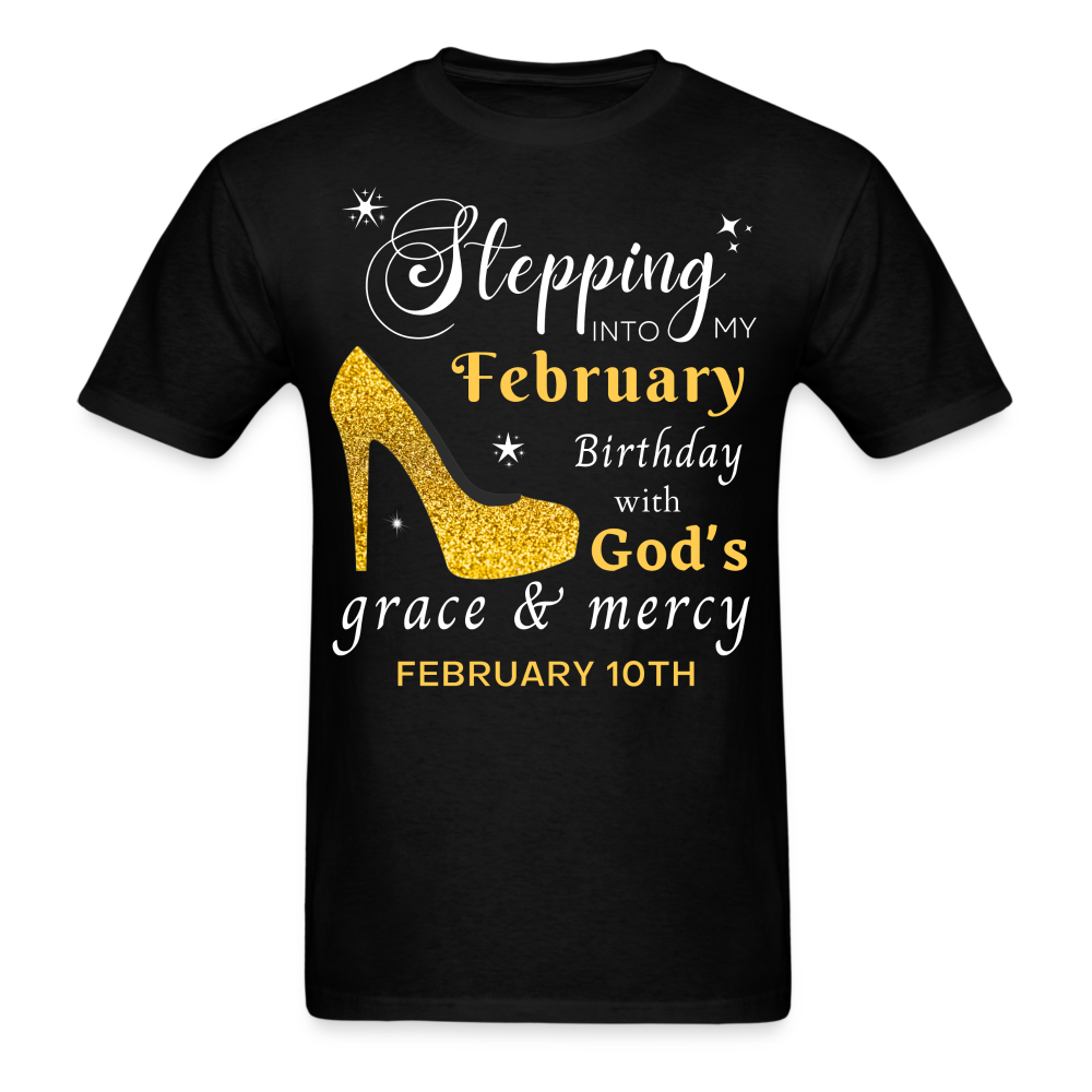 FEBRUARY 10TH GOD'S GRACE UNISEX SHIRT - black