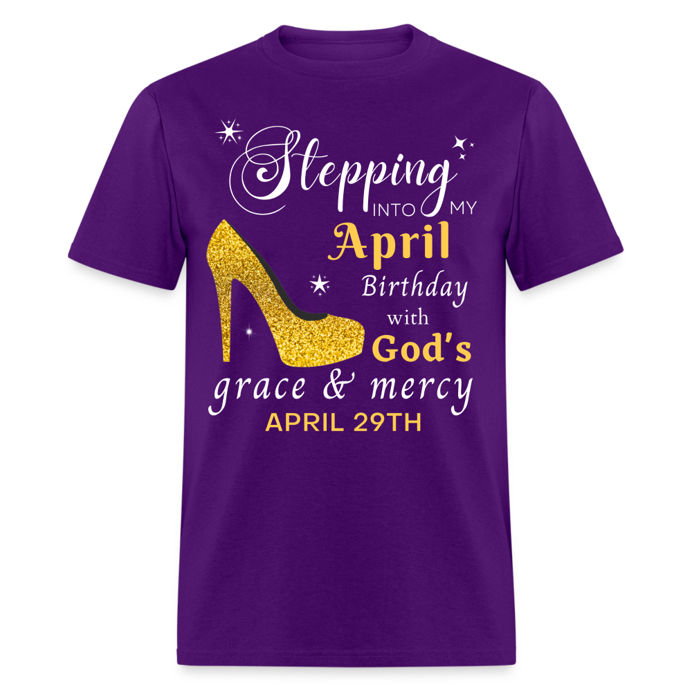 APRIL 29TH GOD'S GRACE UNISEX SHIRT - purple