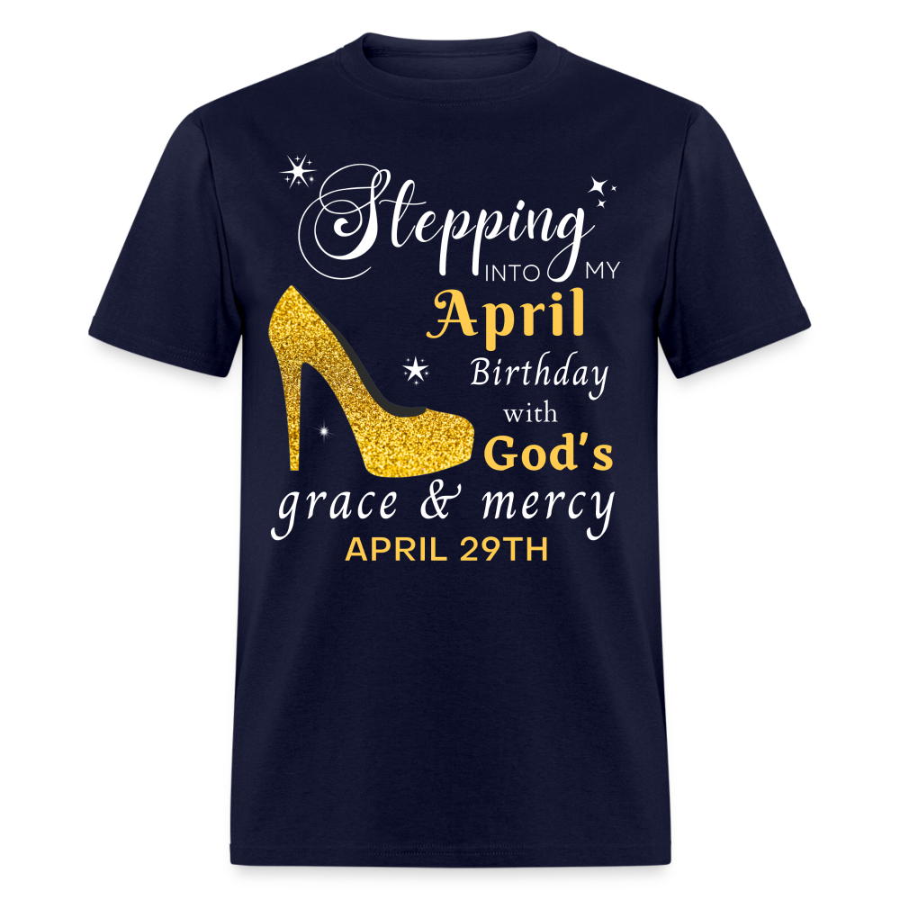 APRIL 29TH GOD'S GRACE UNISEX SHIRT - navy